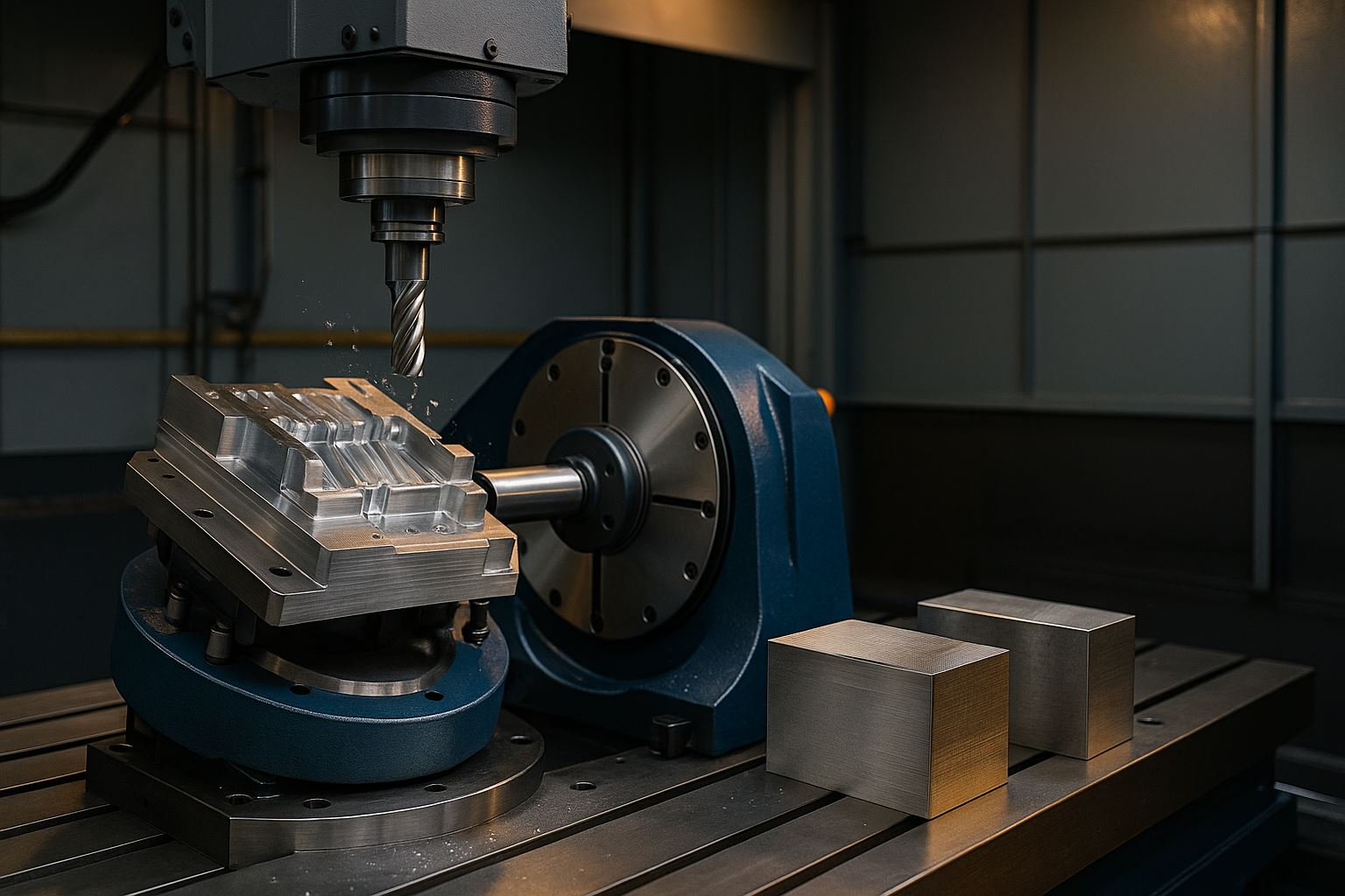 Strategi 5-axis Al6061 SS304 visual presisi toolpath akhir tahun stabilkan roughness dan waktu siklus tanpa manusia di ruang CNC