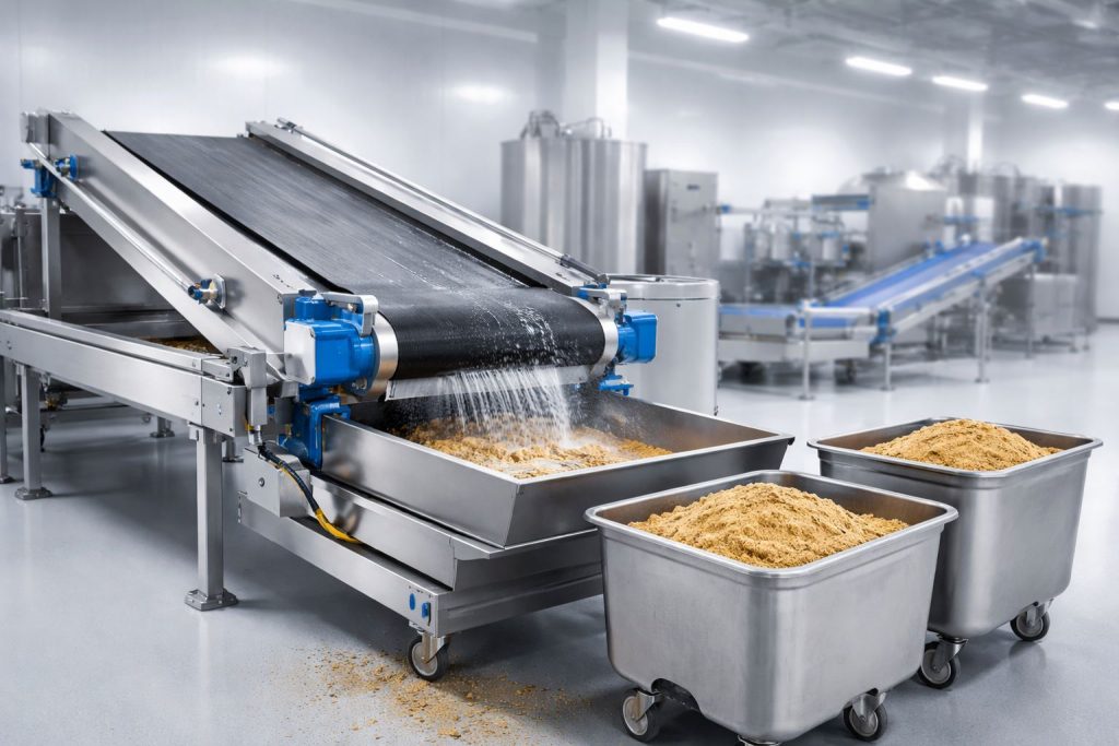 Cleaning conveyor turun 75% dengan sistem belt cleaner presisi yang meminimalkan residu dan mempercepat proses pembersihan conveyor.